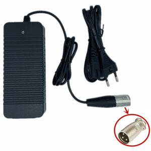 Cargador 42V 2A conector XLR de 3 pines